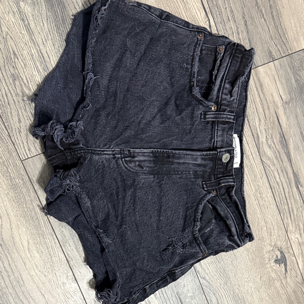 Abercrombie & Fitch Black Jean Shorts